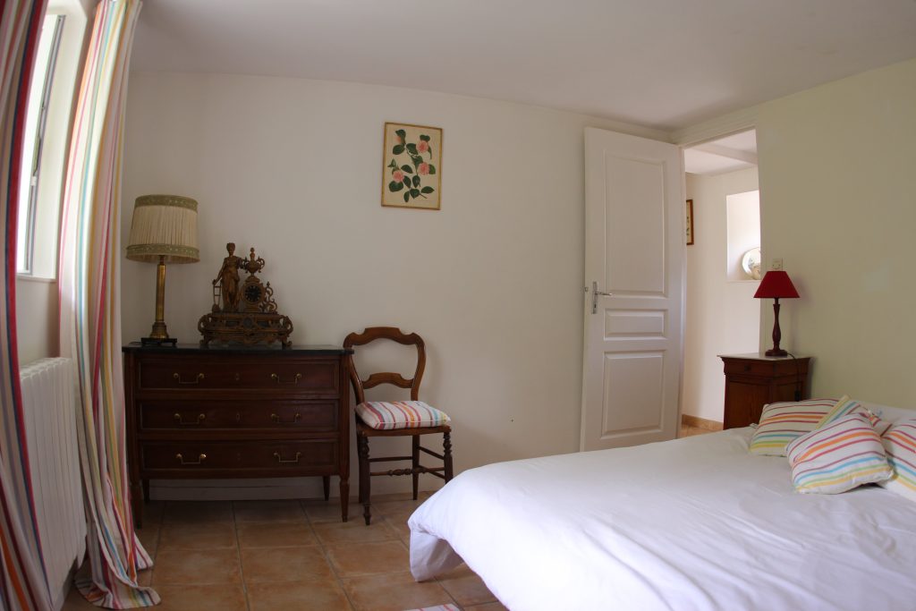 Second bedroom of the Garden Cottage at Château de Flottemanville