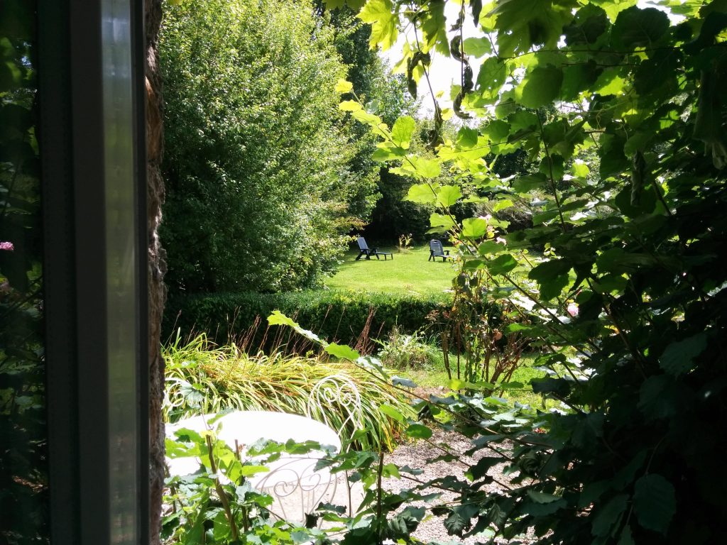 View from the window of the Garden Cottage, Château de Flottemanville