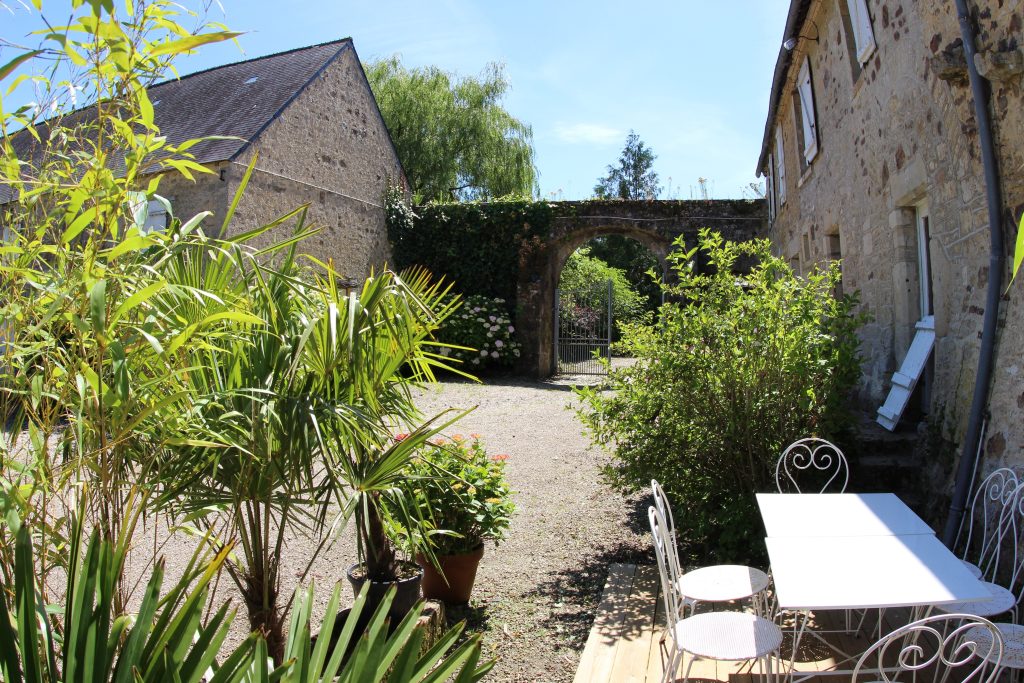Exterior of La Ferme cottage at Château de Flottemanville, front view