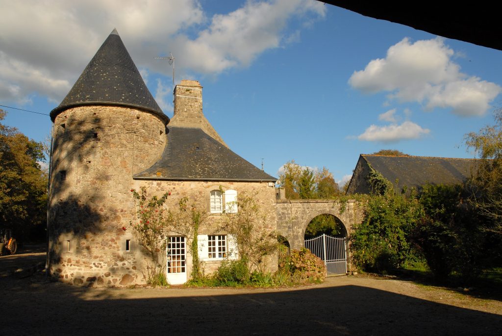 La Ferme cottage at Château de Flottemanville, paddock side