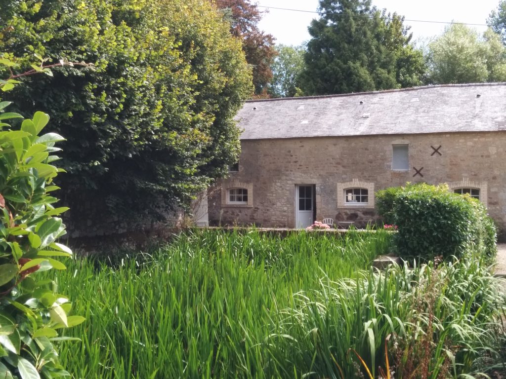 La Serre cottage viewed from the courtyard, Château de Flottemanville Normandy